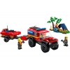 LEGO 60412 - LEGO CITY - 4x4 Fire Truck with Rescue Boat