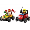 LEGO 60458 - LEGO CITY - Pizza vs. Fire Truck Race Car Pack