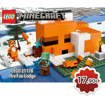 LEGO MINECRAFT 21178  The Fox Lodge  Η Καλύβα Των Αλεπούδων