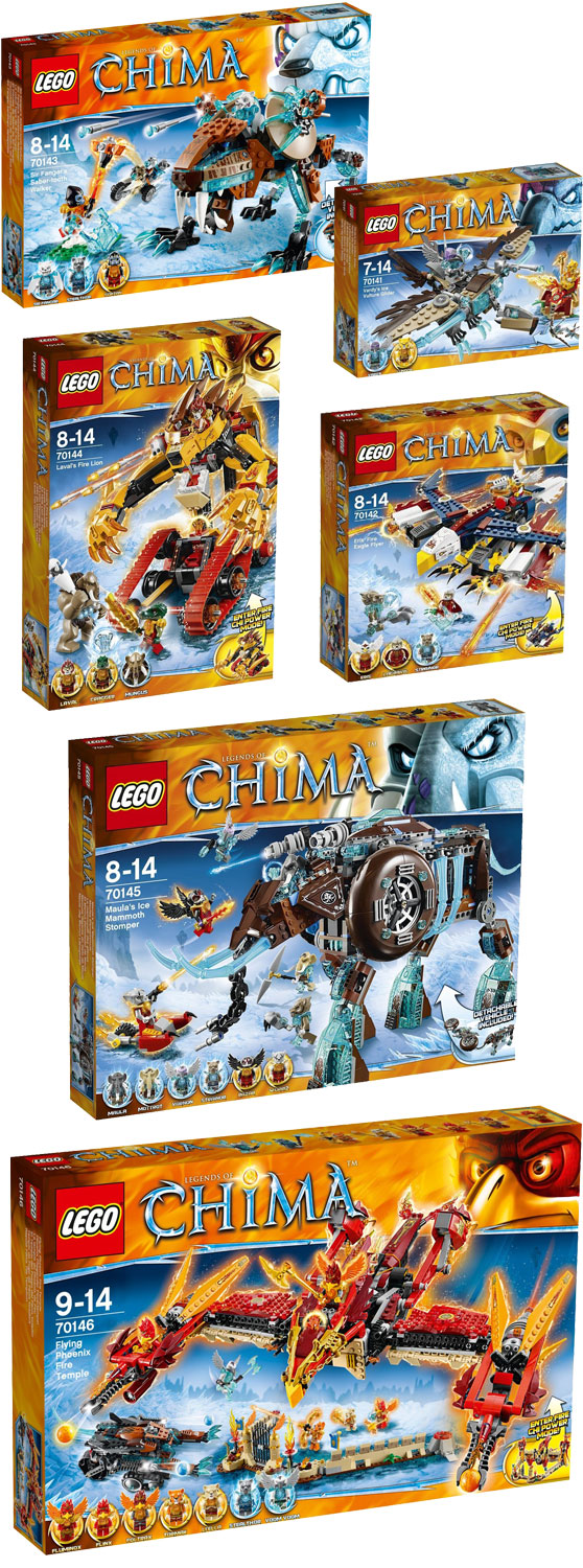 ΝΕΑ ΣΕΤ LEGO LEGENDS OF CHIMA 2014 2ο ΕΞΑΜΗΝΟ