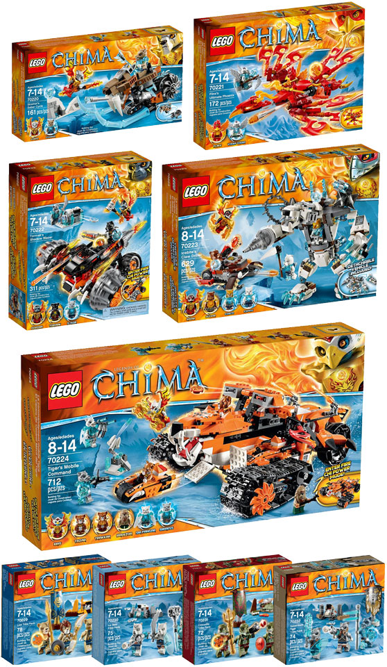 ΝΕΑ ΣΕT LEGO LEGENDS OF CHIMA 2015