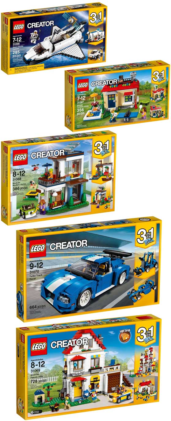 ΝΕΑ ΣΕΤ LEGO CREATOR 2017