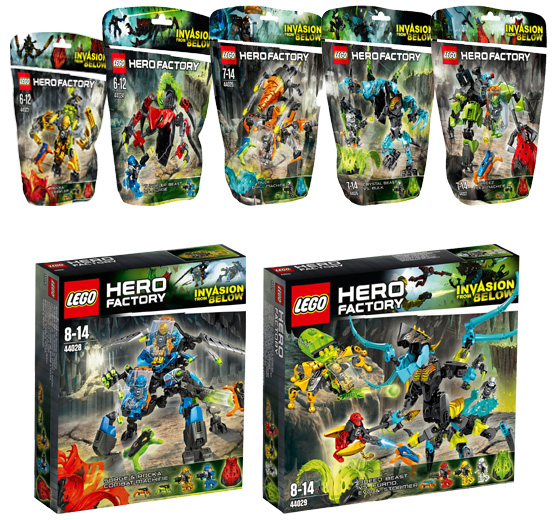 ΝΕΑ ΣΕΤ LEGO HERO FACTORY 2014