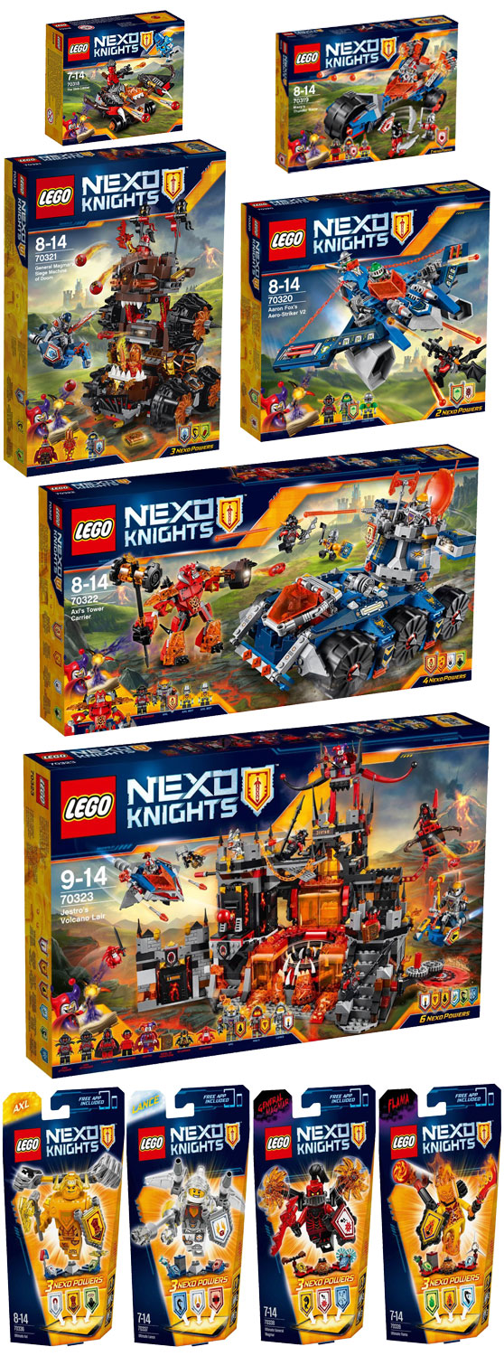 ΝΕΑ ΣΕt LEGO NEXO KNIGHTS 2016