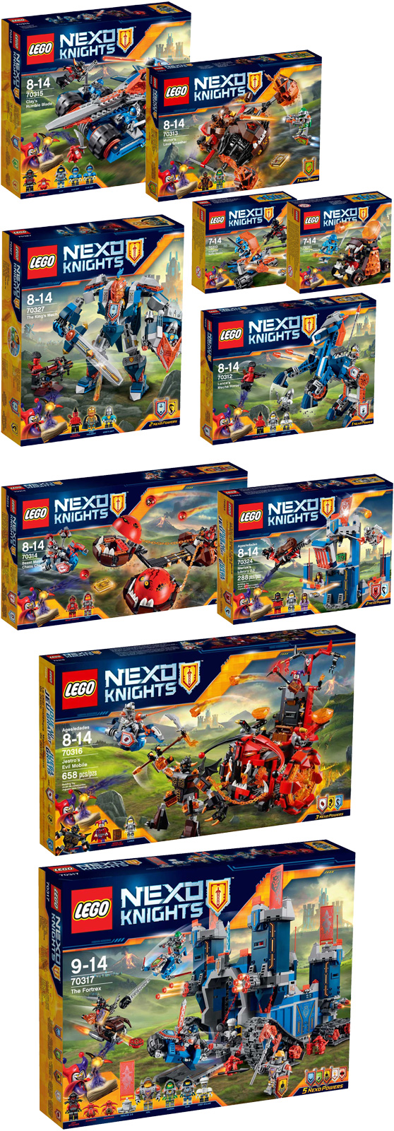 ΝΕΑ ΣΕΙΡΑ LEGO NEXO KNIGHTS 2016