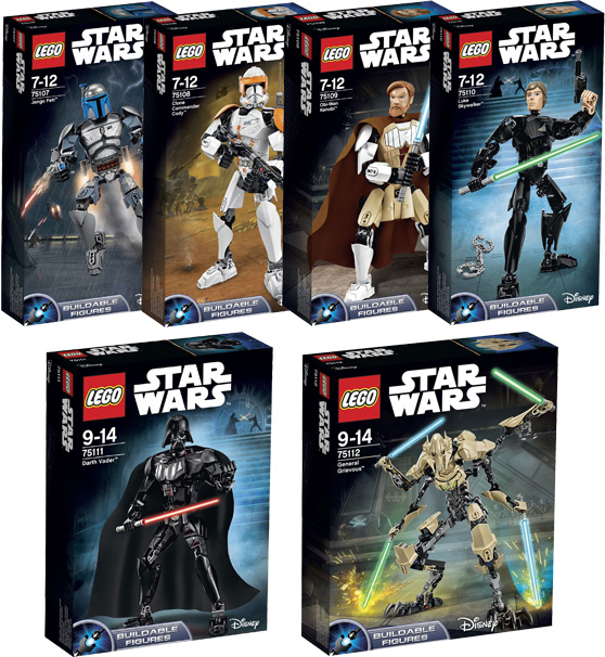 LEGO STARWARS BUILDABLE FIGURES