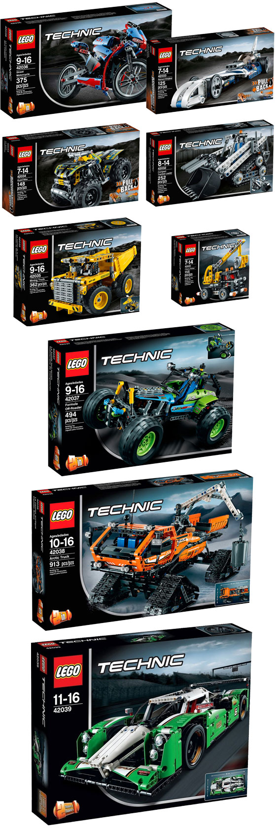 ΝΕΑ ΣΕT LEGO TECHNIC 2015