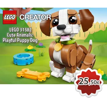 Toymania Online Lego Shop - Θεσσαλονίκη - LEGO CREATOR 31382 Cute Animals: Playful Puppy Dog 