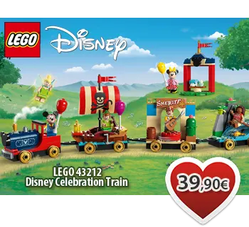 Toymania Online Lego Shop - LEGO 43212 Disney Celebration Train  Γιορτινό Τρένο Disney 