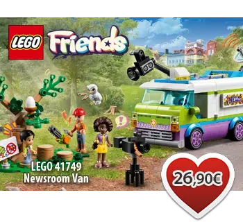 TOYMANIA Online Lego Shop - LEGO FRIENDS 41749 Newsroom Van Ειδησεογραφικό Βανάκι