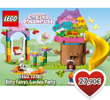  LEGO GABBY'S DOLLHOUSE 10787 Kitty Fairy's Garden Party 