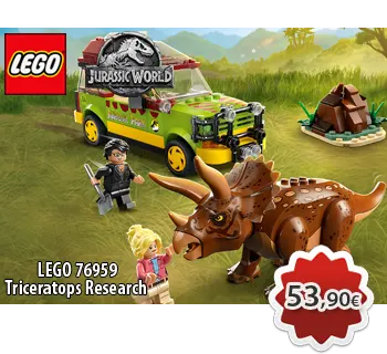 LEGO JURASSIC WORLD  76959 Triceratops Research 
