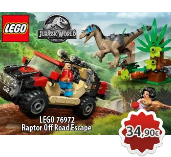 Toymania Online Lego Shop Θεσσαλονικη   LEGO JURASSIC WORLD 76972 Raptor Off Road Escape 