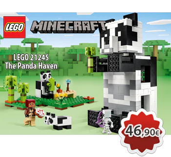 LEGO Minecraft 21245 The Panda Haven, Το Ησυχαστήριο των Πάντα 