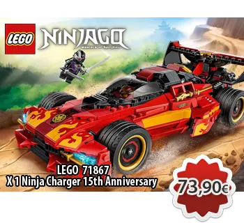 Toymania Online Lego Shop Θεσσαλονικη LEGO NINJAGO 71867 X 1 Ninja Charger 15th Anniversary Εφόρμηση X-1 Νίντζα 15η Επέτειος 
