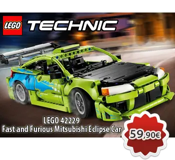 Toymania Online Lego Shop Θεσσαλονικη   LEGO TECHNIC 42229  Fast and Furious Mitsubishi Eclipse Car 