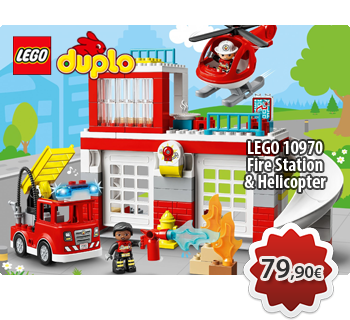 LEGO DUPLO 10970  Fire Station & Helicopter  Πυροσβεστικός Σταθμός & Ελικόπτερο