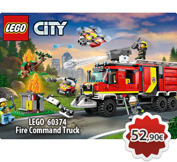 LEGO CITY 60374  Fire Command Truck  Επιχειρησιακό Πυροσβεστικό Φορτηγό