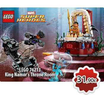 LEGO MARVEL SUPER HEROES 76213  King Namor’s Throne Room  Αίθουσα Θρόνου του Βασιλιά Νέιμορ