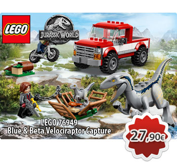 LEGO JURASSIC WORLD 76946  Blue & Beta Velociraptor Capture  Σύλληψη Βελοσιραπτόρων Μπλου & Μπέτα