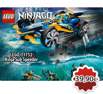 LEGO NINJAGO 71752  Ninja Sub Speeder  Υποβρύχιο Αγωνιστικό Αυτοκίνητο Νίντζα