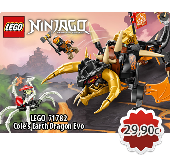 Toymania - LEGO NINJAGO 71782  Cole's Earth Dragon Evo  EVO Δράκος της Γης του Κόουλ