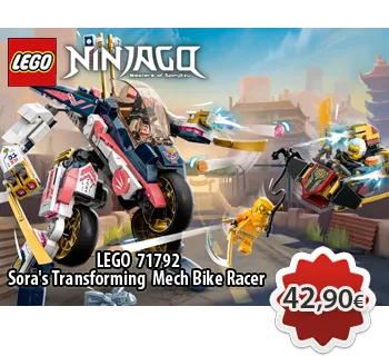 LEGO 71792 - Αγωνιστική Μηχανή Μεταμορφώσιμη Σε Εξωστολή Της Σόρα Sora's Transforming Mech Bike Racer